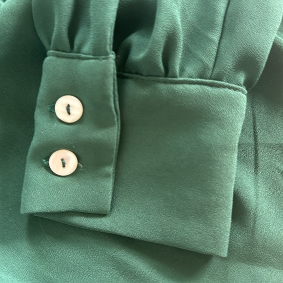 Emerald Green Dress Shirt Size M - Picture 2 of 2